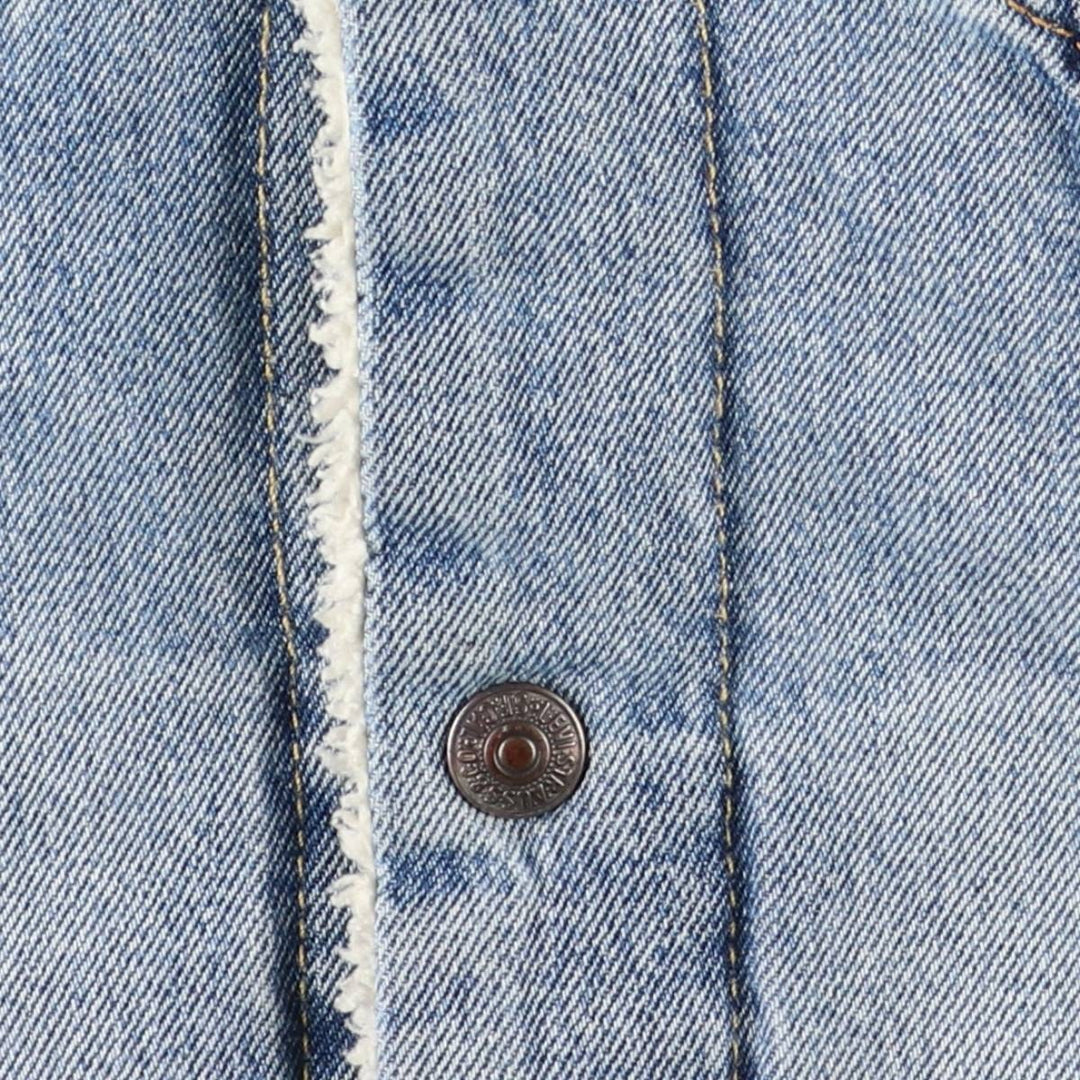 Levi's padded denim jacket, size M, men's cotton blue type Vintage Second Hand