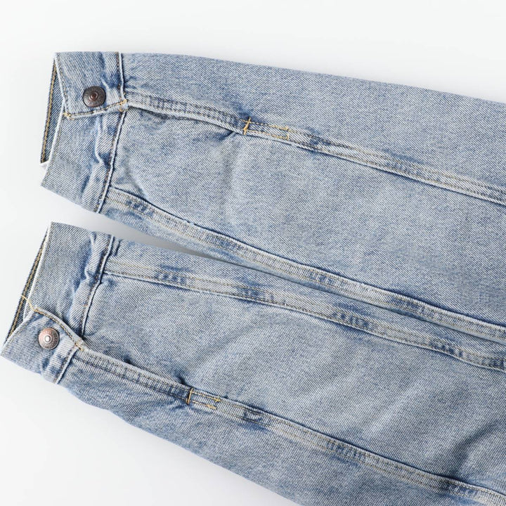 Levi's padded denim jacket, size M, men's cotton blue type Vintage Second Hand