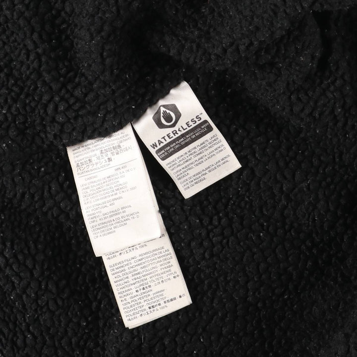 Levi's Levi's Premium Padded Black Denim Jacket, Men's Size Small cotton black type Vintage Second Hand