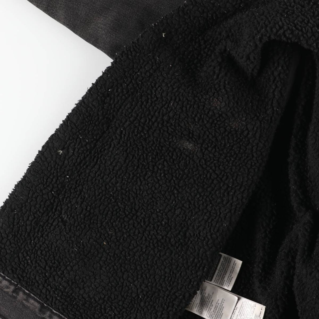 Levi's Levi's Premium Padded Black Denim Jacket, Men's Size Small cotton black type Vintage Second Hand