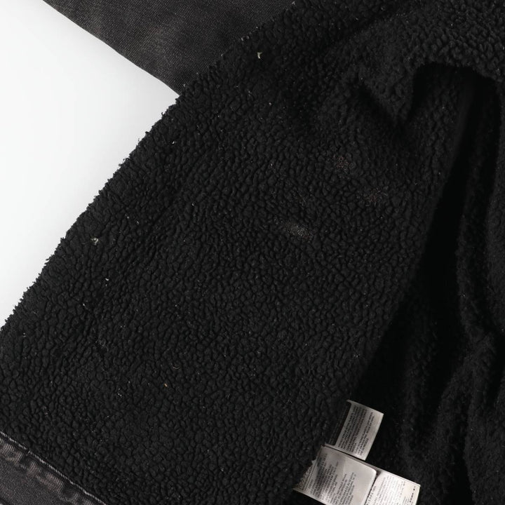 Levi's Levi's Premium Padded Black Denim Jacket, Men's Size Small cotton black type Vintage Second Hand