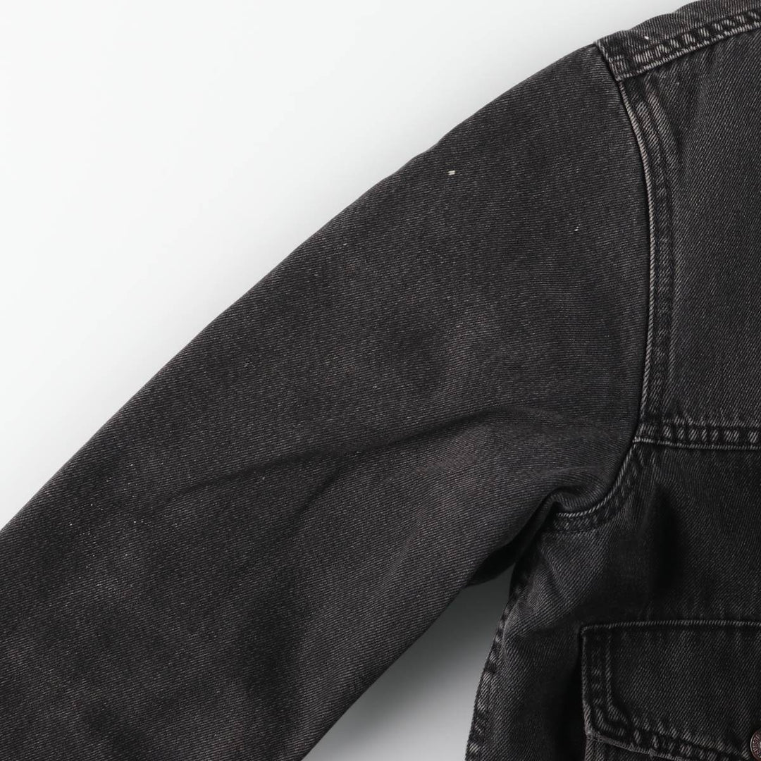 Levi's Levi's Premium Padded Black Denim Jacket, Men's Size Small cotton black type Vintage Second Hand