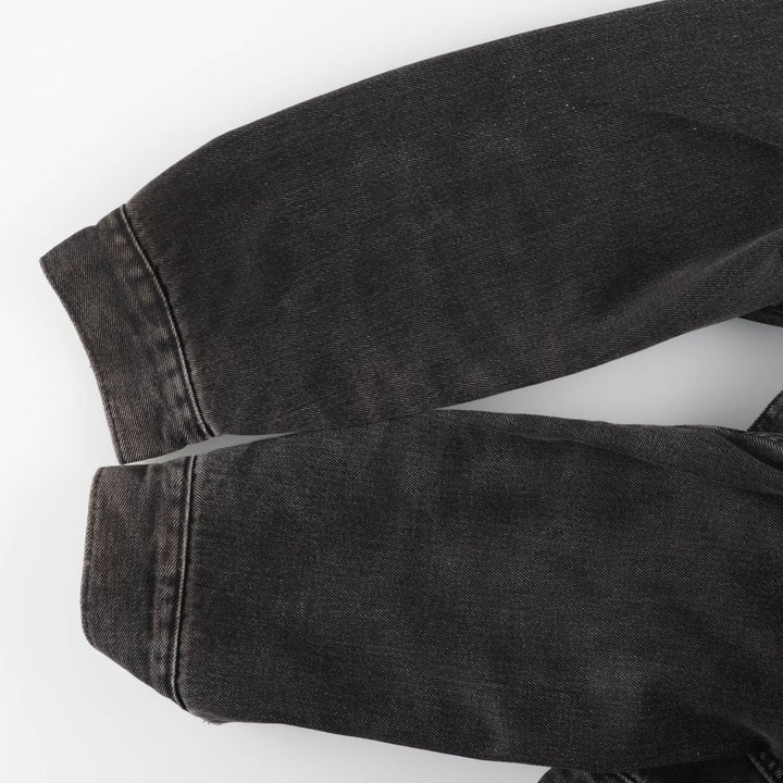 Levi's Levi's Premium Padded Black Denim Jacket, Men's Size Small cotton black type Vintage Second Hand