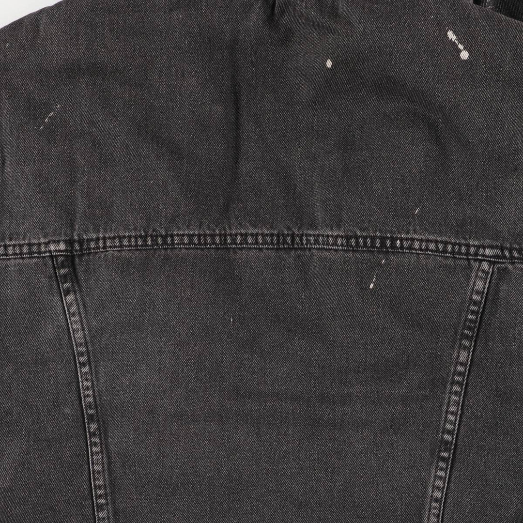 Levi's Levi's Premium Padded Black Denim Jacket, Men's Size Small cotton black type Vintage Second Hand