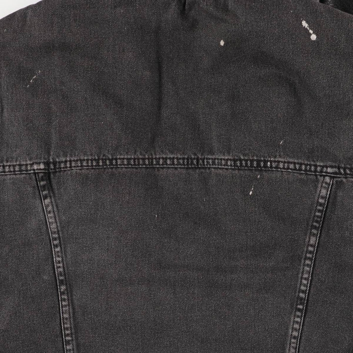 Levi's Levi's Premium Padded Black Denim Jacket, Men's Size Small cotton black type Vintage Second Hand