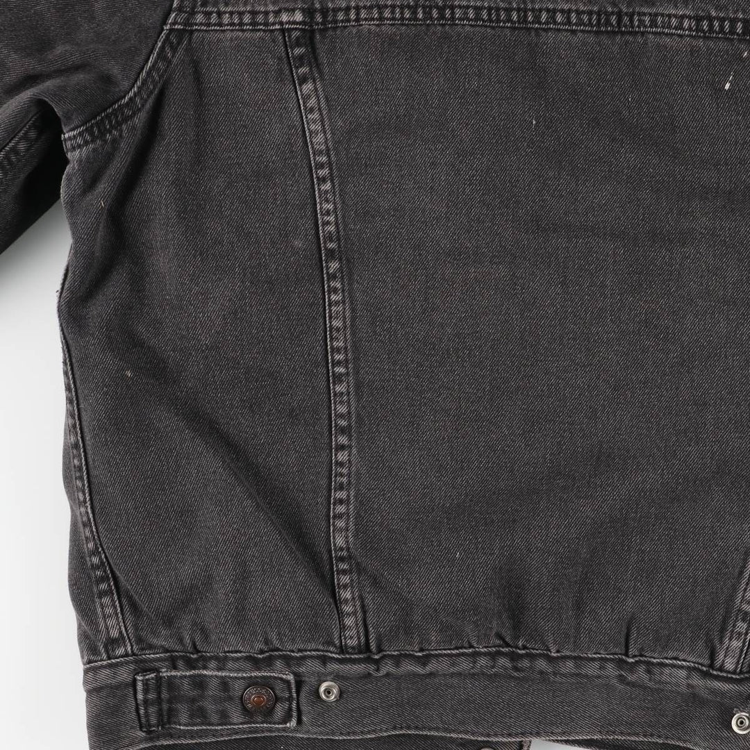 Levi's Levi's Premium Padded Black Denim Jacket, Men's Size Small cotton black type Vintage Second Hand