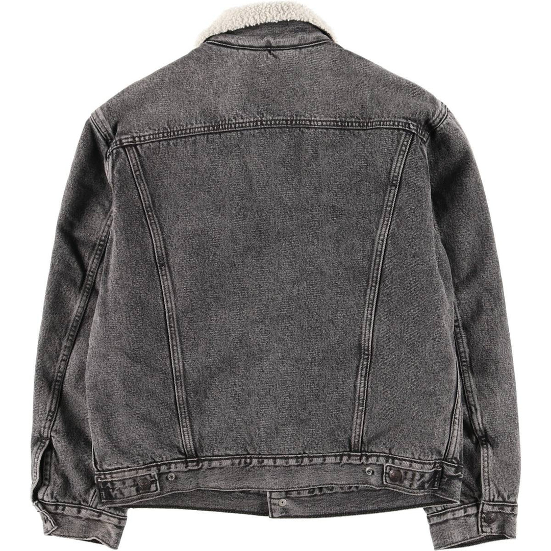 Levi's Premium Black Denim Boa Jacket, Men's Size S (equivalent) cotton black type Vintage Second Hand
