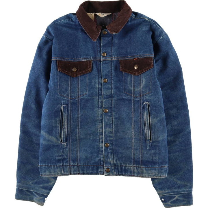 Vintage 1970'S Key Imperial denim jacket, men's size XL unclear blue type Vintage Second Hand