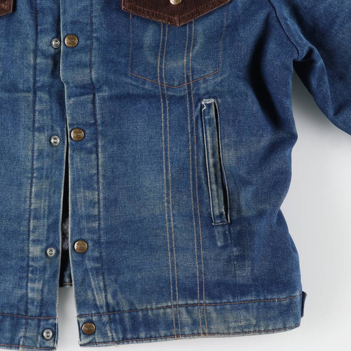 Vintage 1970'S Key Imperial denim jacket, men's size XL unclear blue type Vintage Second Hand