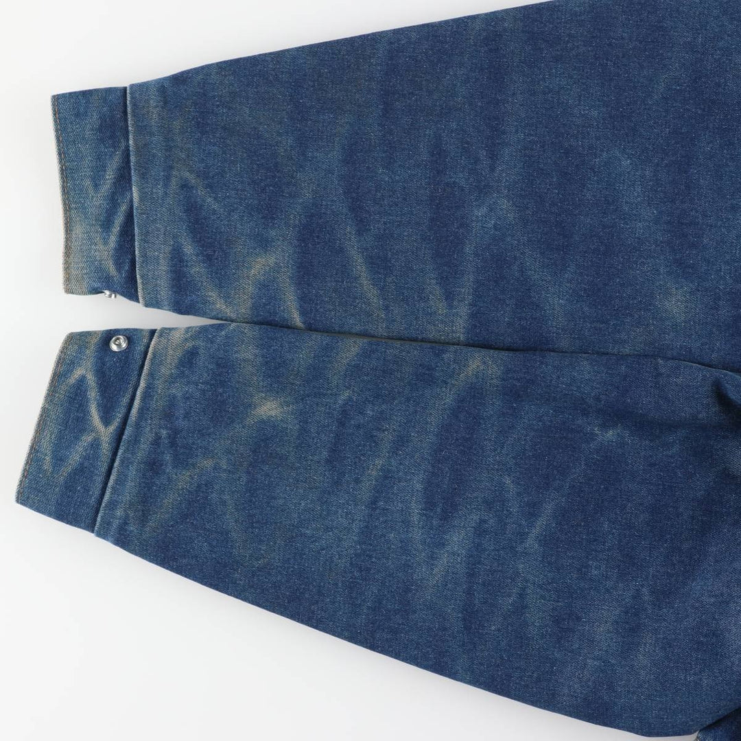 Vintage 1970'S Key Imperial denim jacket, men's size XL unclear blue type Vintage Second Hand