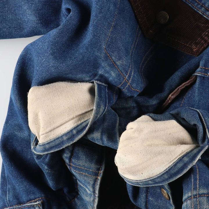 Vintage 1970'S Key Imperial denim jacket, men's size XL unclear blue type Vintage Second Hand