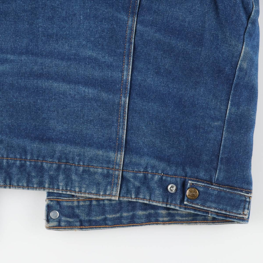Vintage 1970'S Key Imperial denim jacket, men's size XL unclear blue type Vintage Second Hand