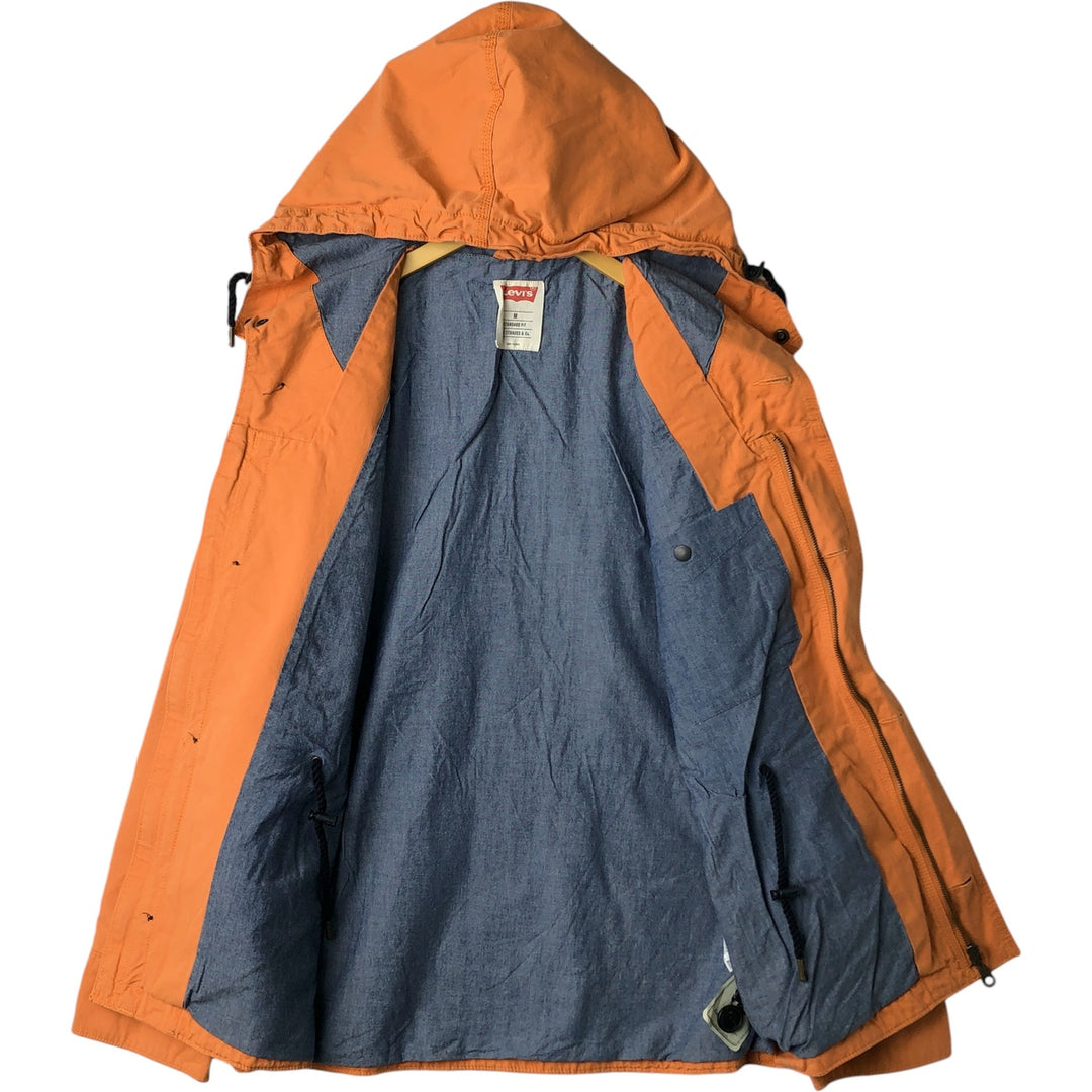 Levi's Standard Fit Cotton Parka, Men's Size Medium cotton orange type Vintage Second Hand