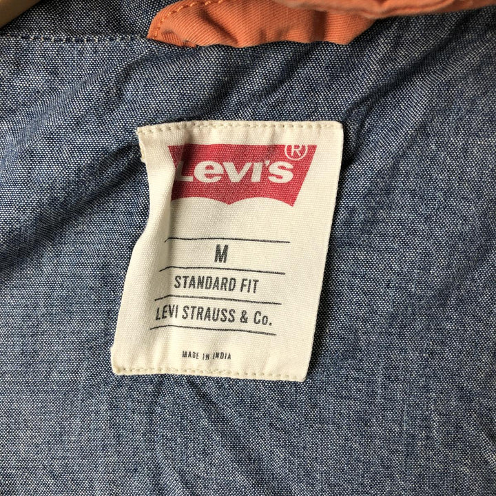 Levi's Standard Fit Cotton Parka, Men's Size Medium cotton orange type Vintage Second Hand