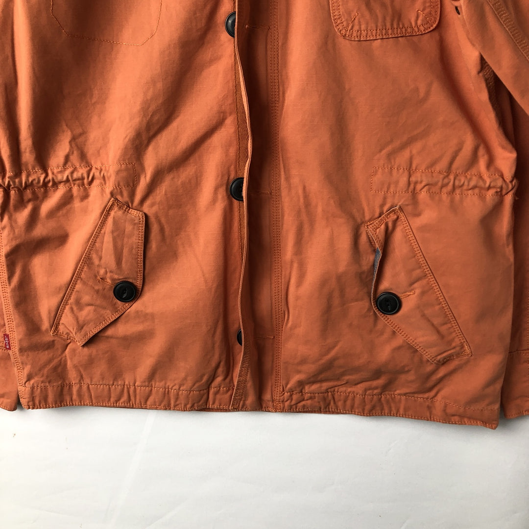 Levi's Standard Fit Cotton Parka, Men's Size Medium cotton orange type Vintage Second Hand