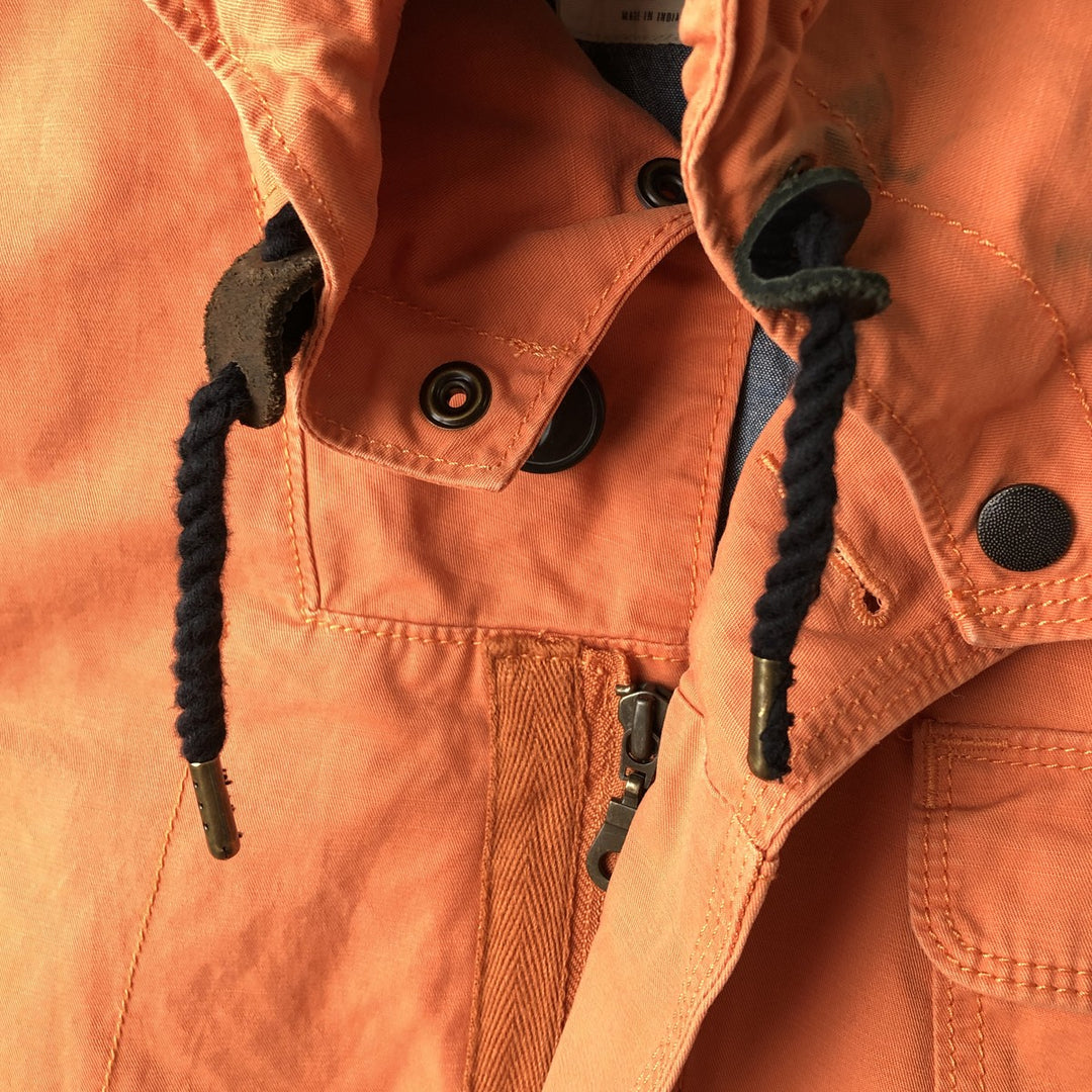 Levi's Standard Fit Cotton Parka, Men's Size Medium cotton orange type Vintage Second Hand