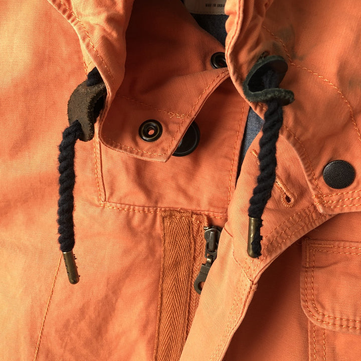 Levi's Standard Fit Cotton Parka, Men's Size Medium cotton orange type Vintage Second Hand