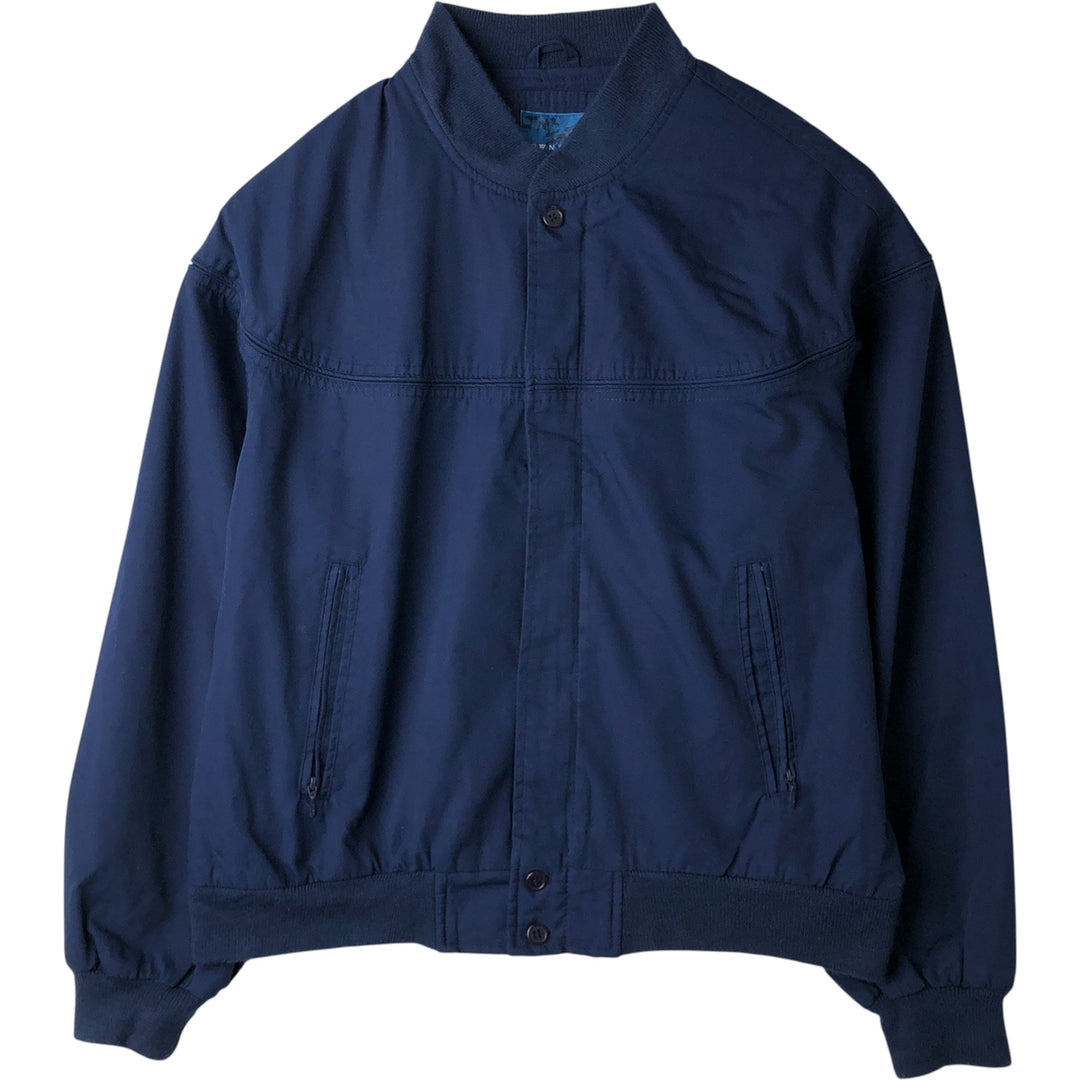 Vintage 80s-90'S Town Craft Derby Jacket with Cup Shoulder Strap, Men's Size L cotton Navy blue Vintage Second Hand