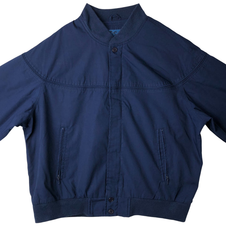 Vintage 80s-90'S Town Craft Derby Jacket with Cup Shoulder Strap, Men's Size L cotton Navy blue Vintage Second Hand