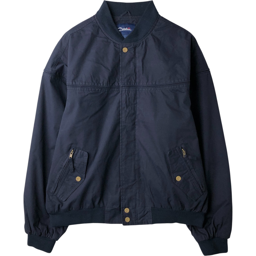 Catalina Derby Jacket, Cup Shoulder Jacket, Men's Size L cotton navy blue type Vintage Second Hand