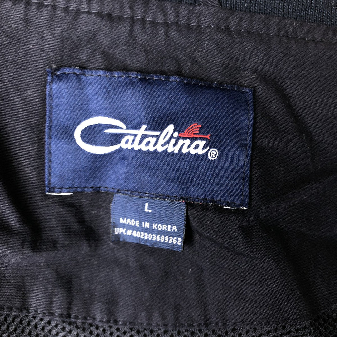 Catalina Derby Jacket, Cup Shoulder Jacket, Men's Size L cotton navy blue type Vintage Second Hand