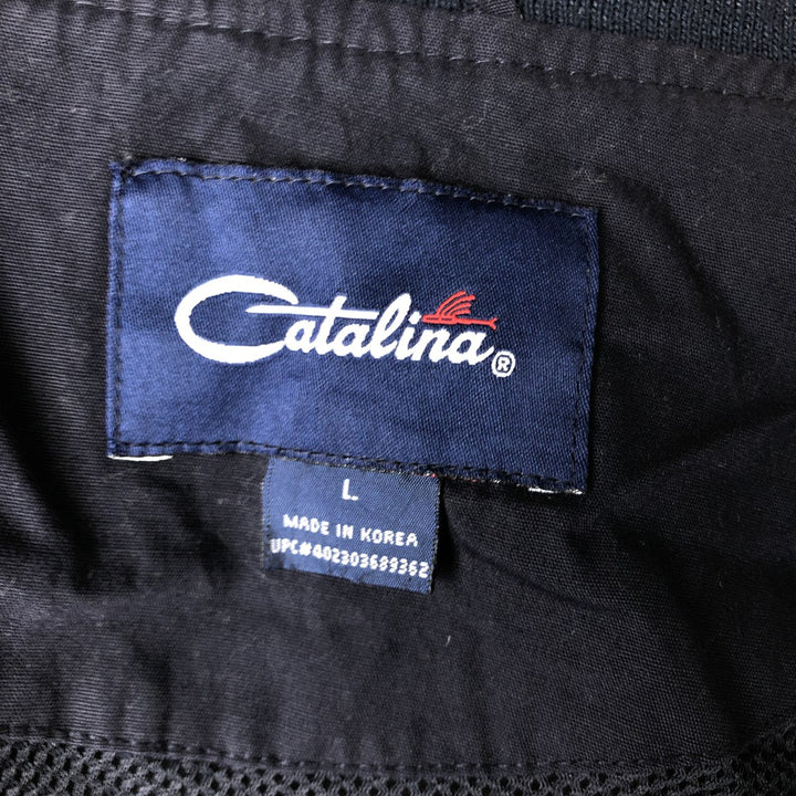Catalina Derby Jacket, Cup Shoulder Jacket, Men's Size L cotton navy blue type Vintage Second Hand
