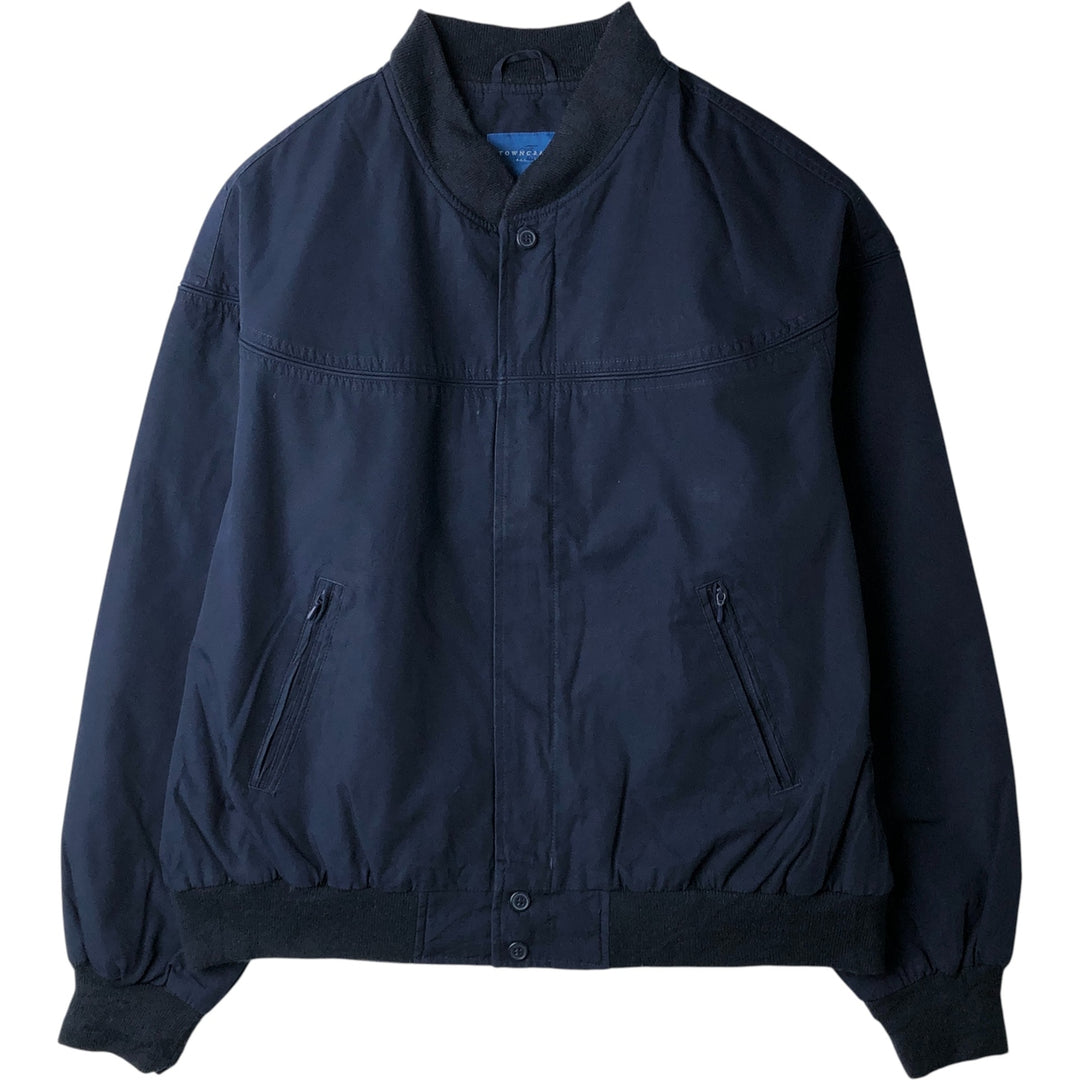 Vintage 80s-90'S Town Craft Derby Jacket, Cup Shoulder, Men's XL cotton navy blue type Vintage Second Hand