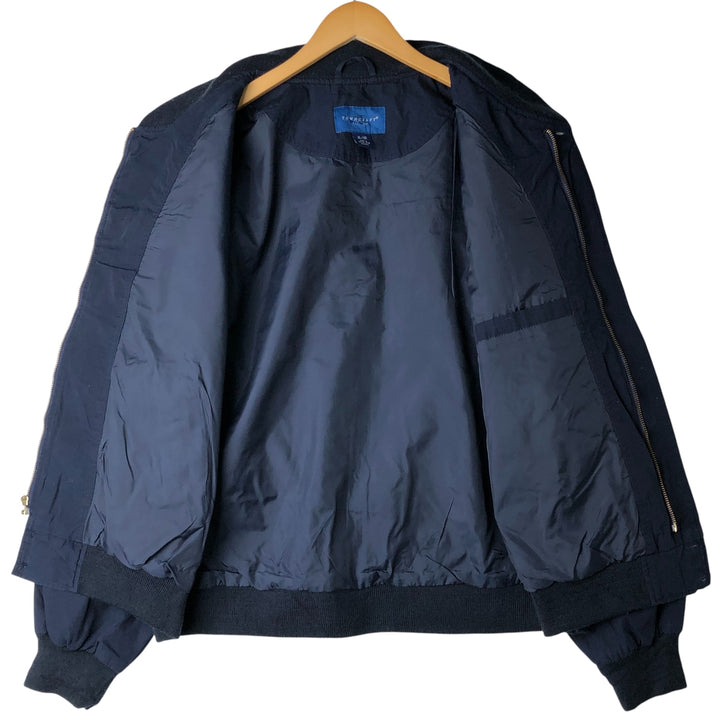 Vintage 80s-90'S Town Craft Derby Jacket, Cup Shoulder, Men's XL cotton navy blue type Vintage Second Hand