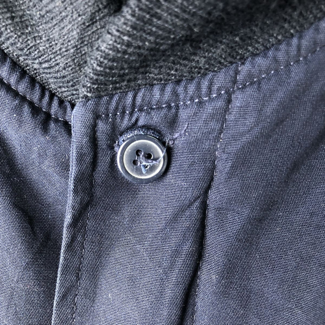 Vintage 80s-90'S Town Craft Derby Jacket, Cup Shoulder, Men's XL cotton navy blue type Vintage Second Hand