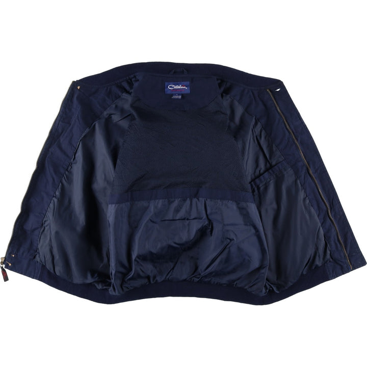 Catalina Derby Jacket, Cup Shoulder Jacket, Men's Size L cotton navy blue type Vintage Second Hand