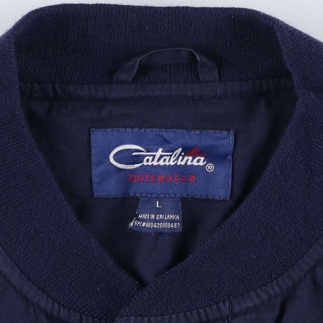 Catalina Derby Jacket, Cup Shoulder Jacket, Men's Size L cotton navy blue type Vintage Second Hand