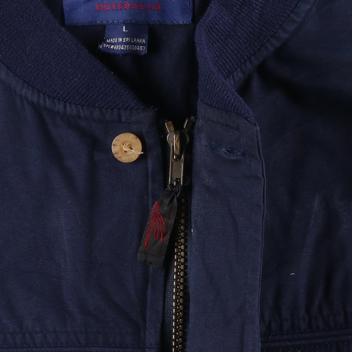 Catalina Derby Jacket, Cup Shoulder Jacket, Men's Size L cotton navy blue type Vintage Second Hand
