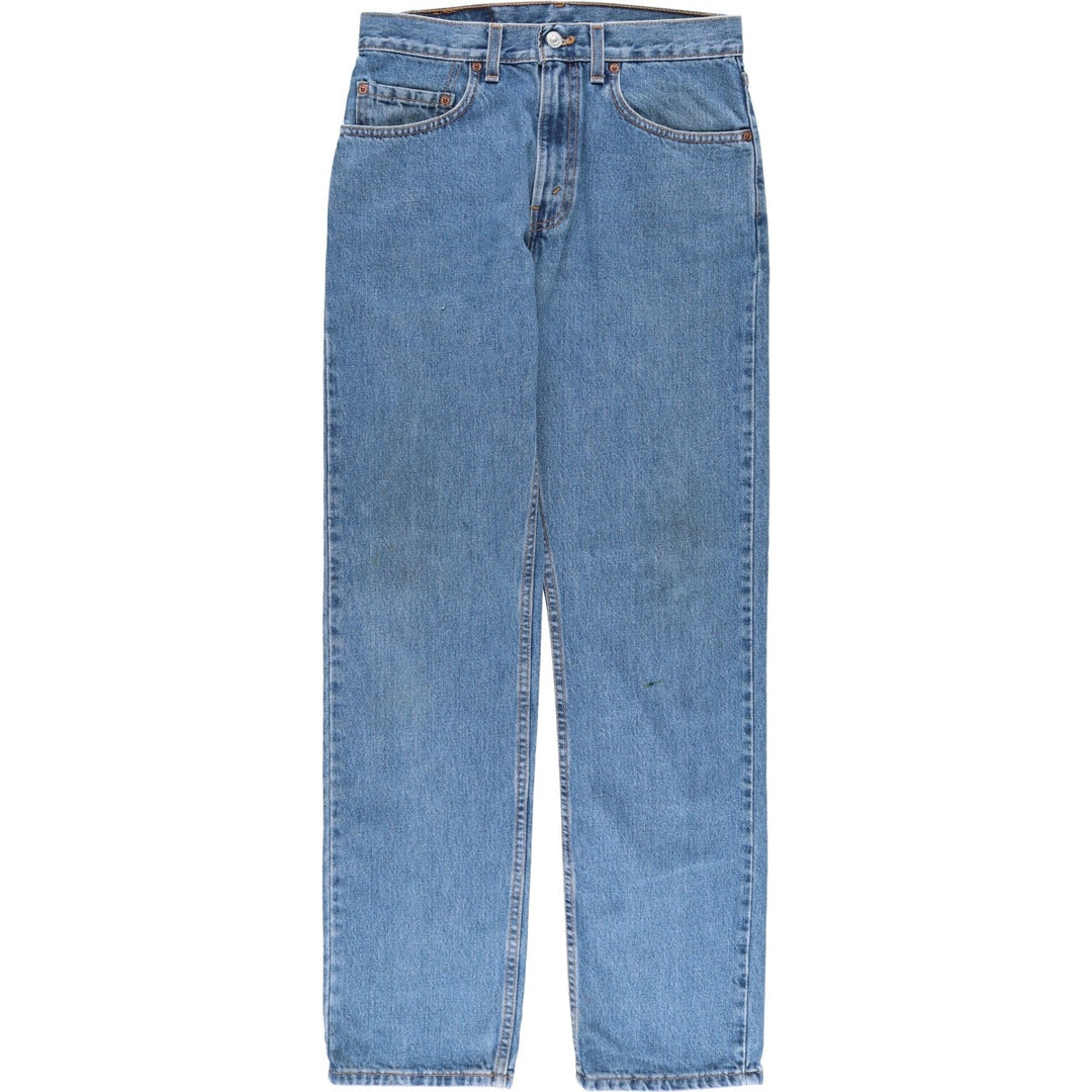 2000'S Levi's 505 Regular Fit Straight Leg Tapered Denim Pants, Made in USA, Men's Size W30 cotton blue type Vintage Second Hand