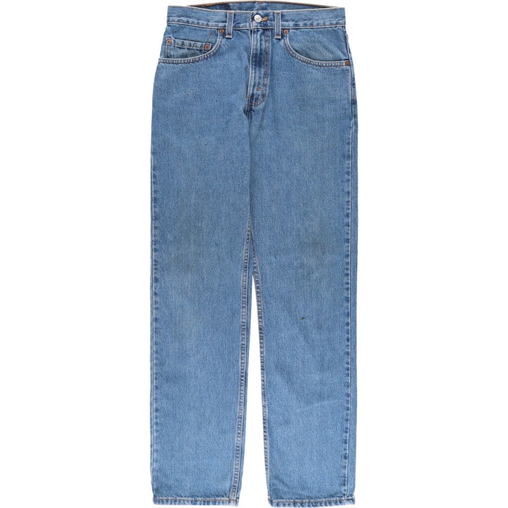 2000'S Levi's 505 Regular Fit Straight Leg Tapered Denim Pants, Made in USA, Men's Size W30 cotton blue type Vintage Second Hand