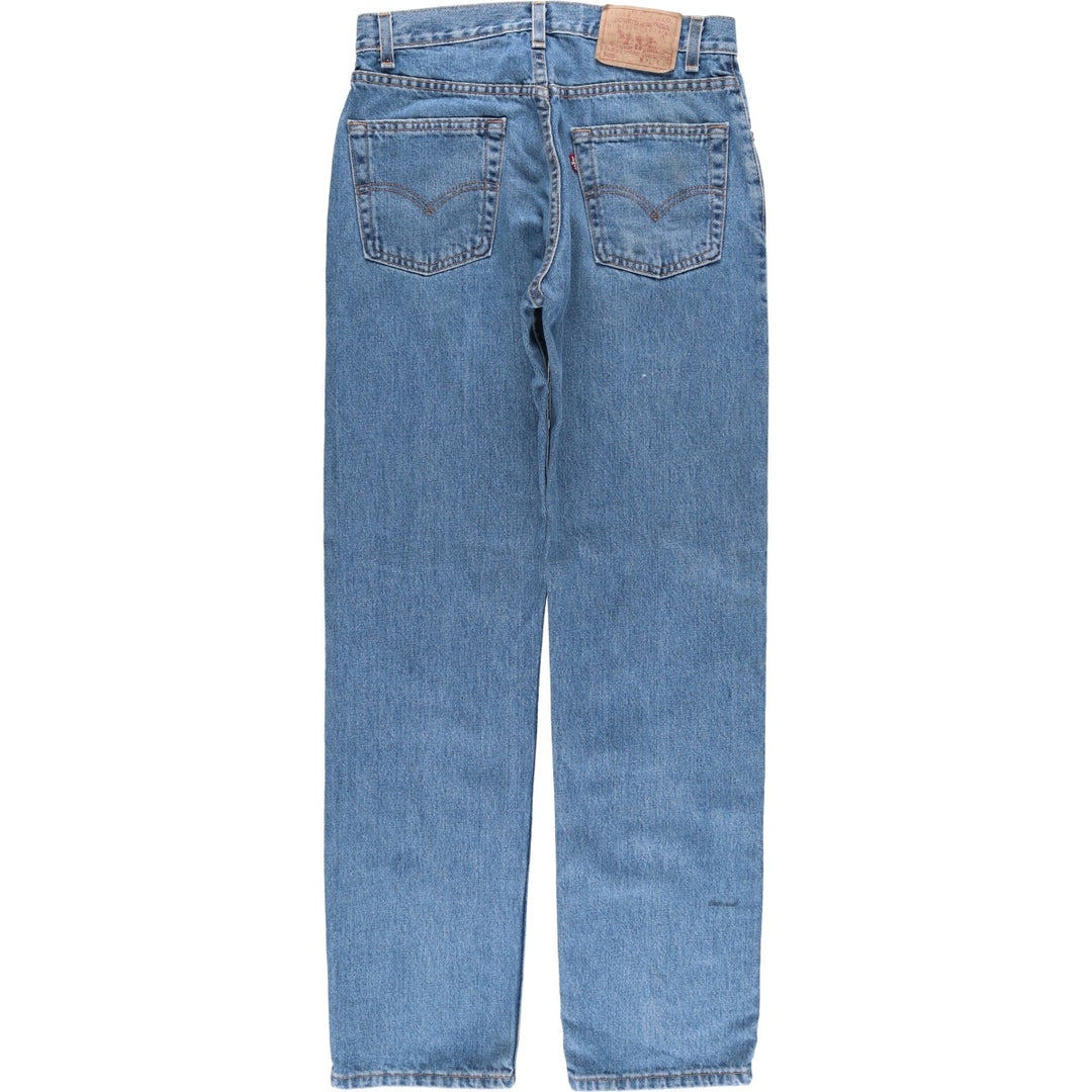 2000'S Levi's 505 Regular Fit Straight Leg Tapered Denim Pants, Made in USA, Men's Size W30 cotton blue type Vintage Second Hand