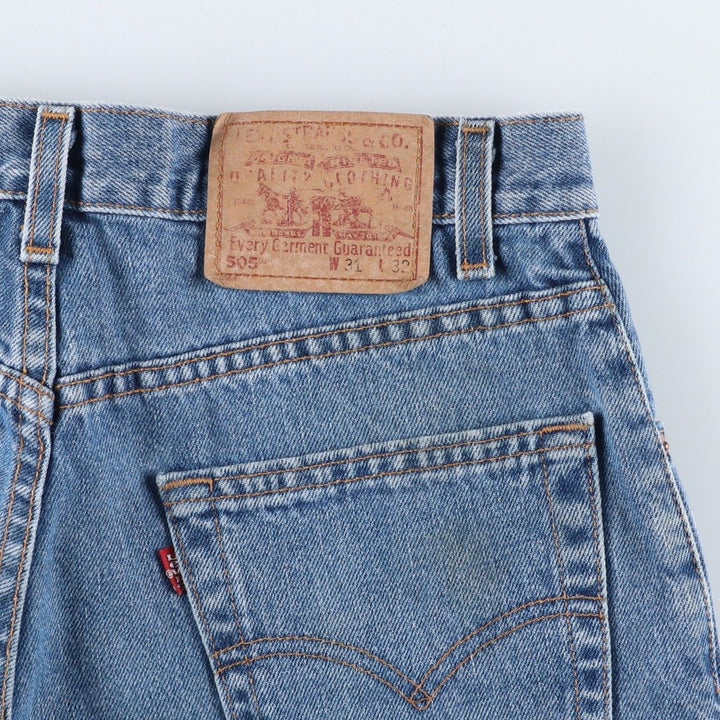 2000'S Levi's 505 Regular Fit Straight Leg Tapered Denim Pants, Made in USA, Men's Size W30 cotton blue type Vintage Second Hand