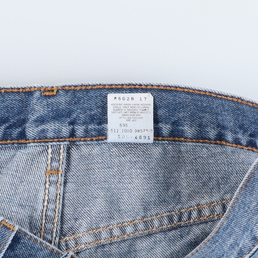 2000'S Levi's 505 Regular Fit Straight Leg Tapered Denim Pants, Made in USA, Men's Size W30 cotton blue type Vintage Second Hand