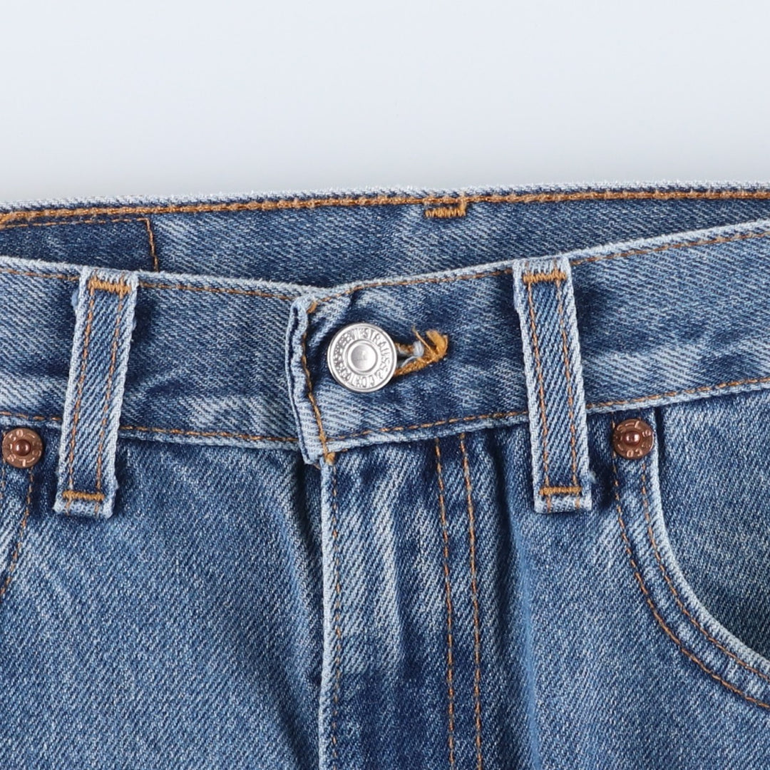 2000'S Levi's 505 Regular Fit Straight Leg Tapered Denim Pants, Made in USA, Men's Size W30 cotton blue type Vintage Second Hand