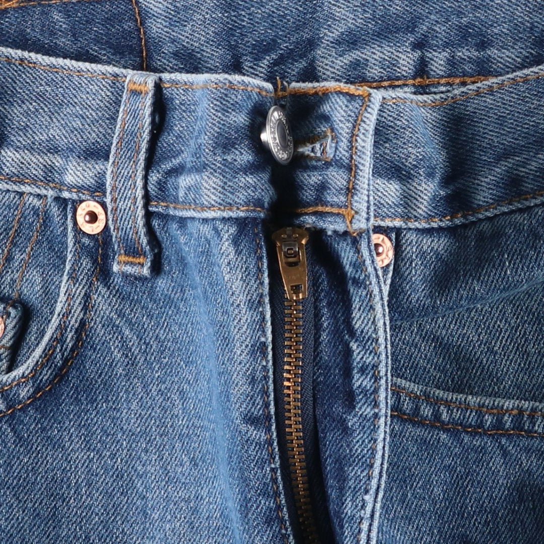 2000'S Levi's 505 Regular Fit Straight Leg Tapered Denim Pants, Made in USA, Men's Size W30 cotton blue type Vintage Second Hand