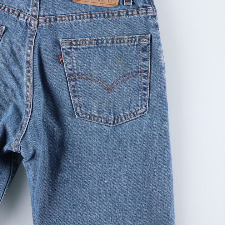 2000'S Levi's 505 Regular Fit Straight Leg Tapered Denim Pants, Made in USA, Men's Size W30 cotton blue type Vintage Second Hand