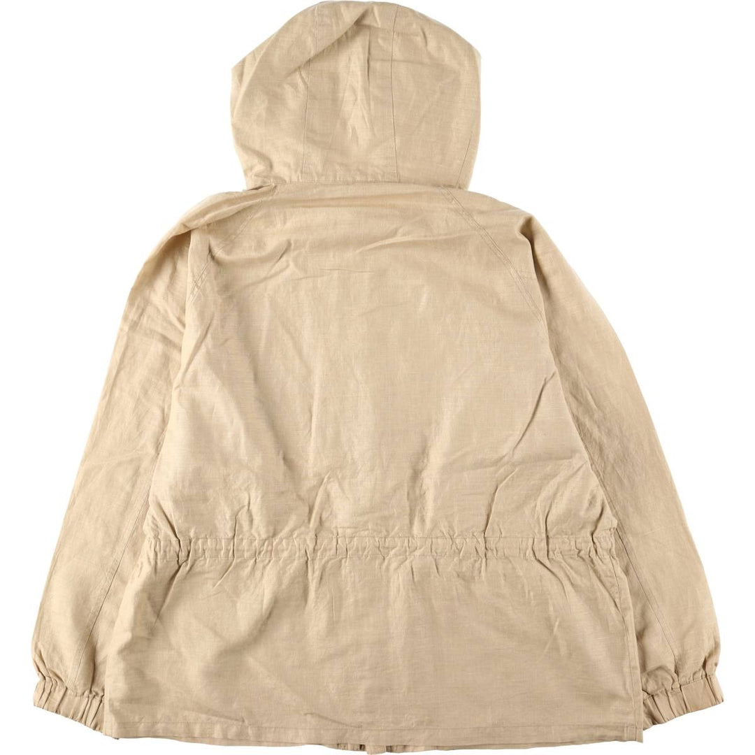 fil a fil Hooded Zip-Up Jacket, Made in Canada, Men's Size XL (approx.) unclear Beige type Vintage Second Hand
