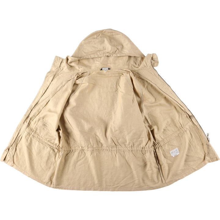 fil a fil Hooded Zip-Up Jacket, Made in Canada, Men's Size XL (approx.) unclear Beige type Vintage Second Hand