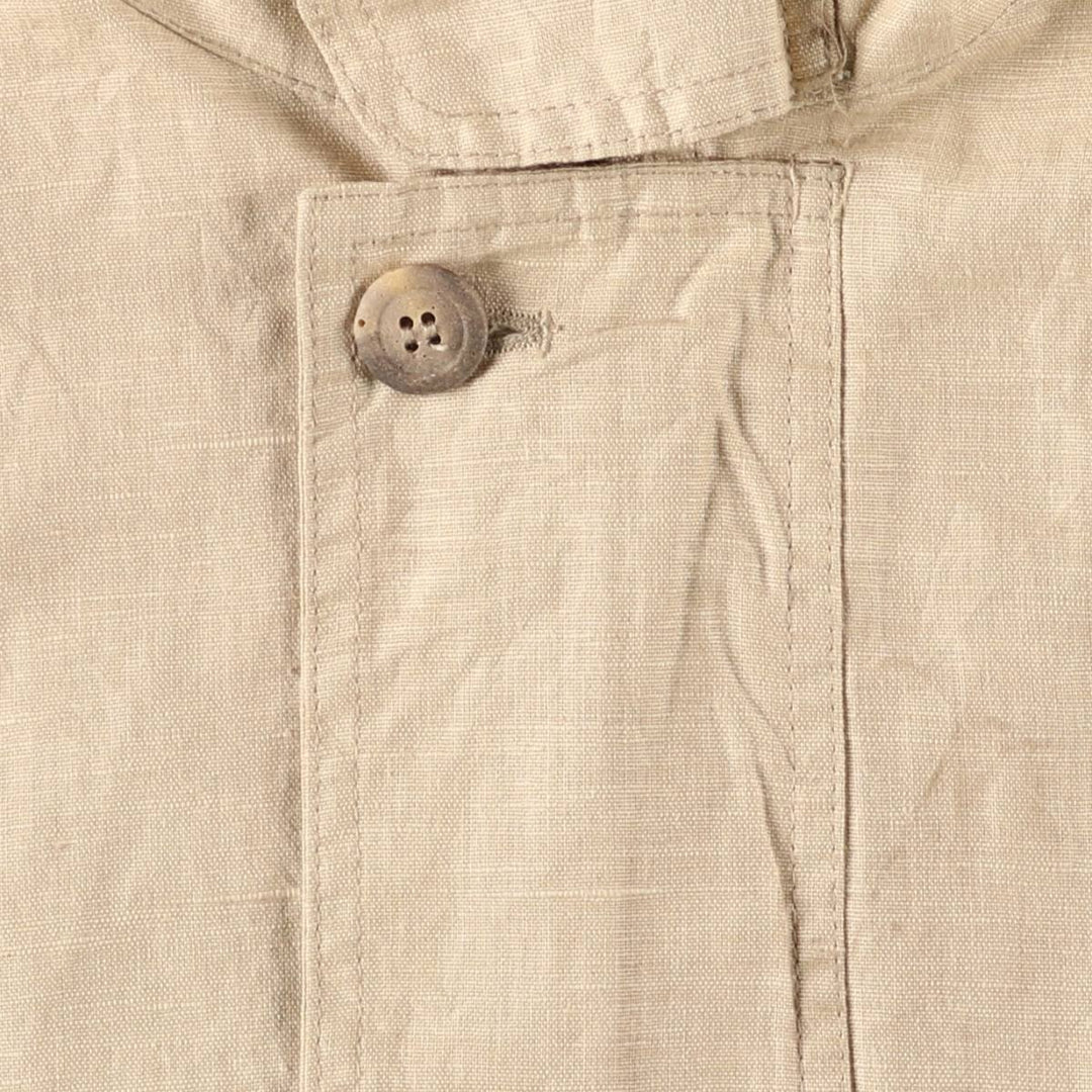 fil a fil Hooded Zip-Up Jacket, Made in Canada, Men's Size XL (approx.) unclear Beige type Vintage Second Hand