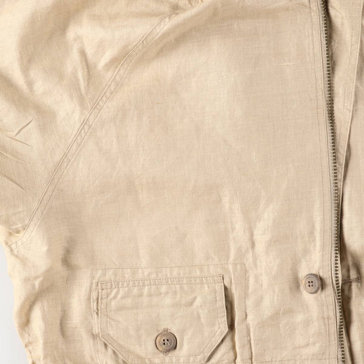 fil a fil Hooded Zip-Up Jacket, Made in Canada, Men's Size XL (approx.) unclear Beige type Vintage Second Hand