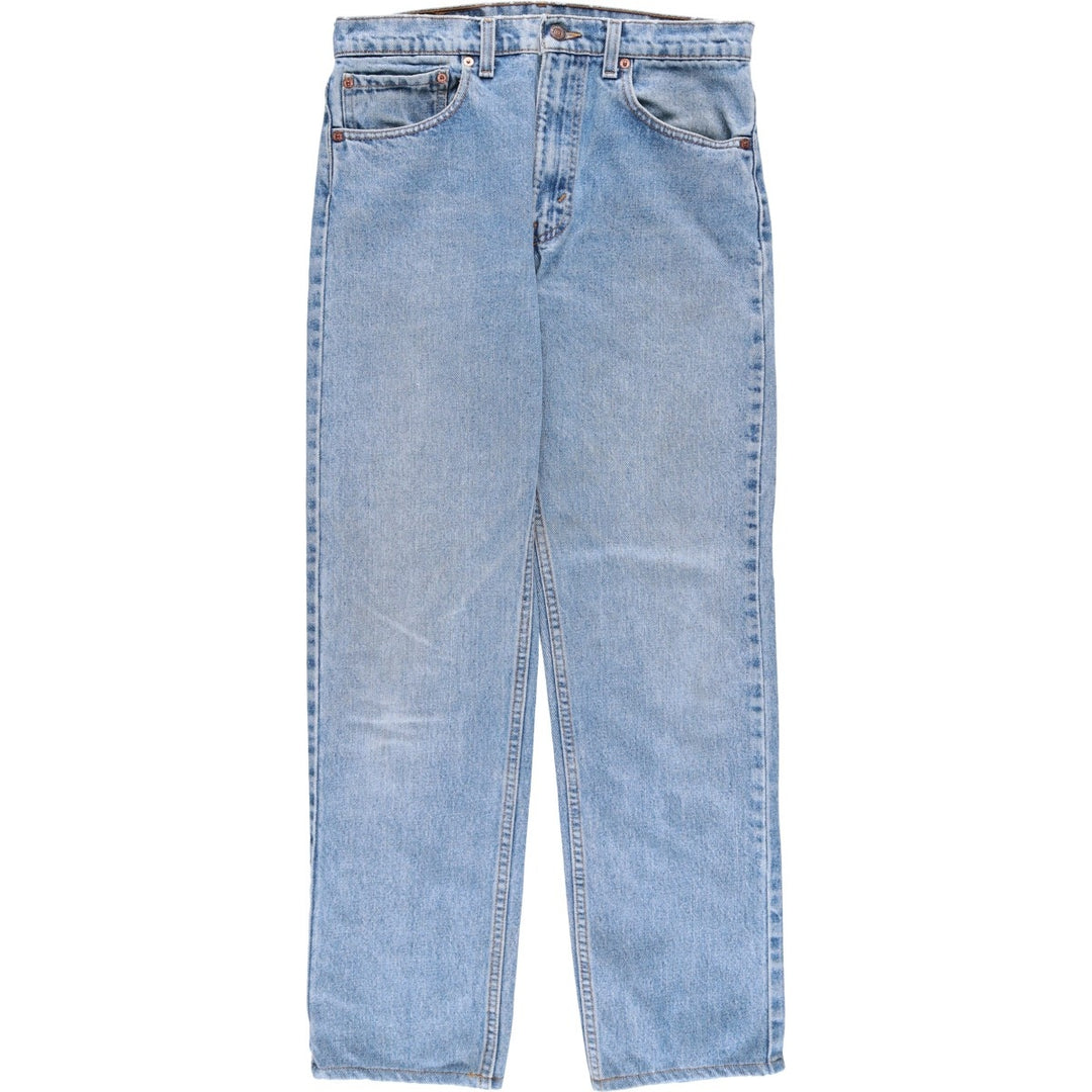 90'S Levi's 00505-4891 Regular Fit Straight Leg Tapered Denim Pants, Made in USA, Men's, Size W32, Vintage cotton blue type Vintage Second Hand