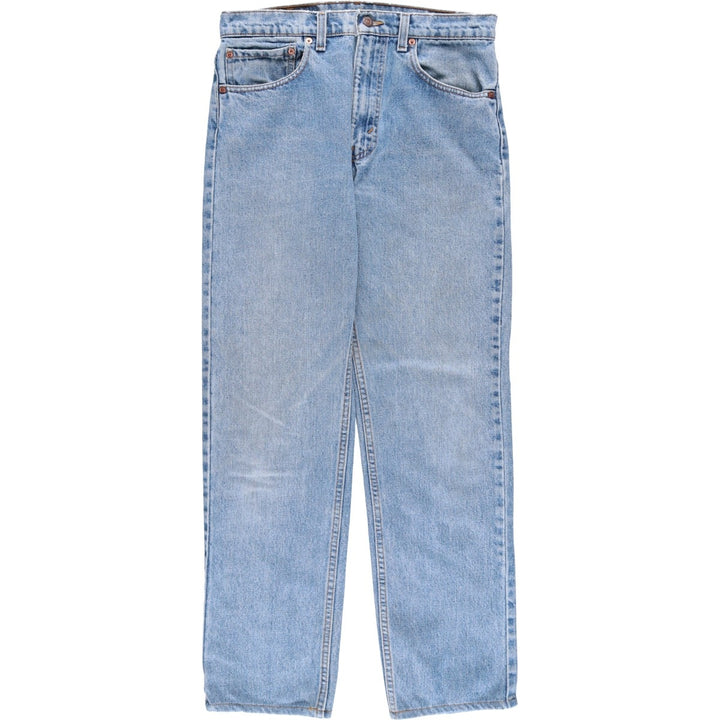 90'S Levi's 00505-4891 Regular Fit Straight Leg Tapered Denim Pants, Made in USA, Men's, Size W32, Vintage cotton blue type Vintage Second Hand