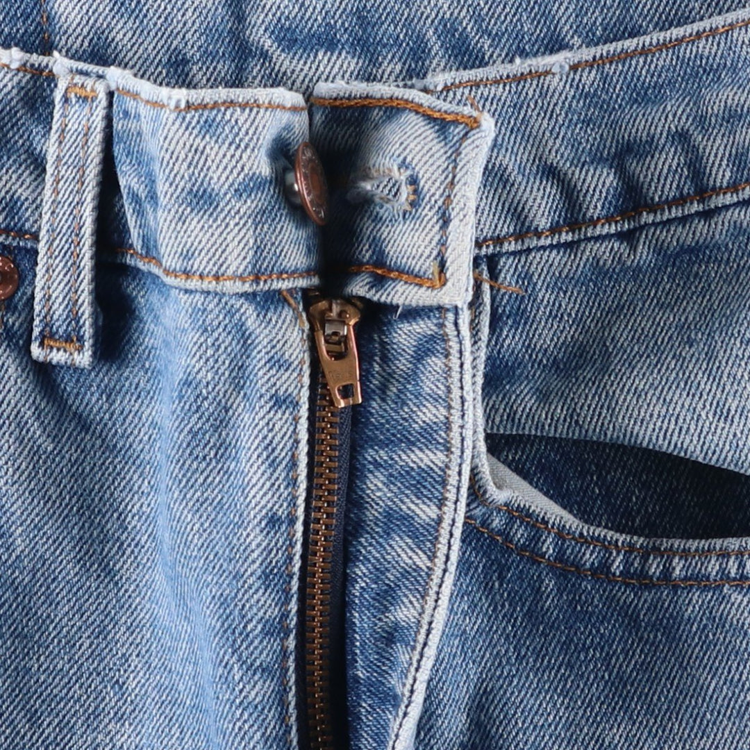 90'S Levi's 00505-4891 Regular Fit Straight Leg Tapered Denim Pants, Made in USA, Men's, Size W32, Vintage cotton blue type Vintage Second Hand