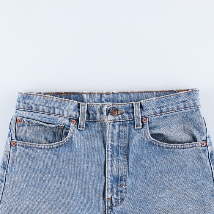 90'S Levi's 00505-4891 Regular Fit Straight Leg Tapered Denim Pants, Made in USA, Men's, Size W32, Vintage cotton blue type Vintage Second Hand