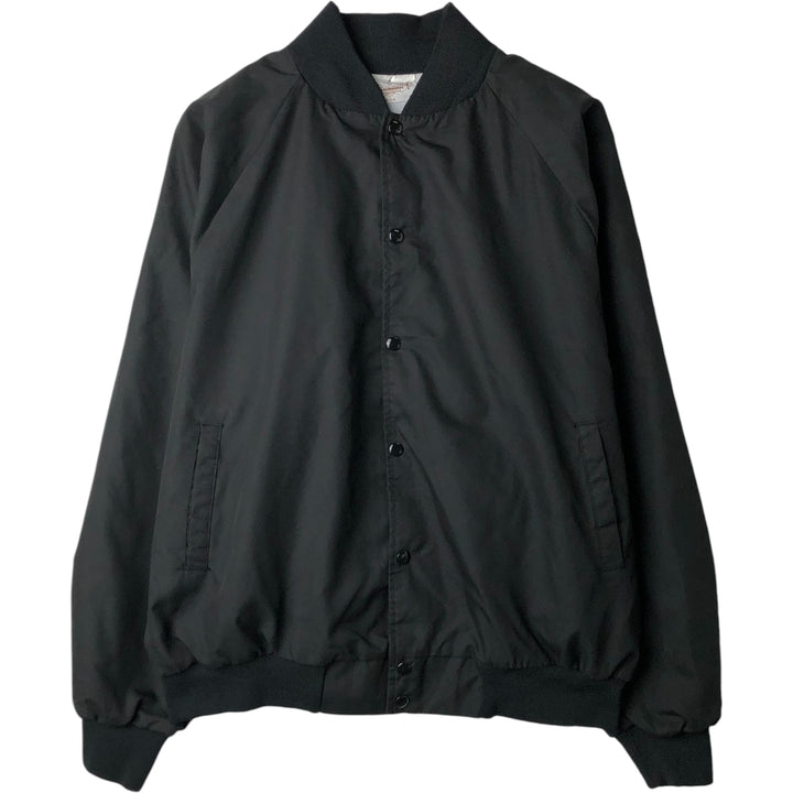 Vintage 1990'S AUBURN Varsity Jacket with Back Print, Made in USA, Men's XL polyester black type Vintage Second Hand