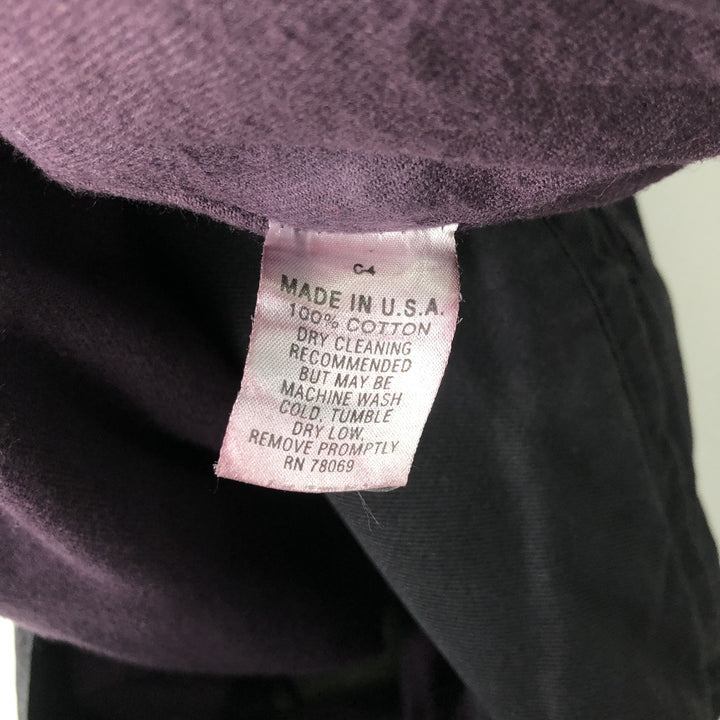 Ashworth Cotton Varsity Jacket, Made in USA, Men's Size L cotton black type Vintage Second Hand